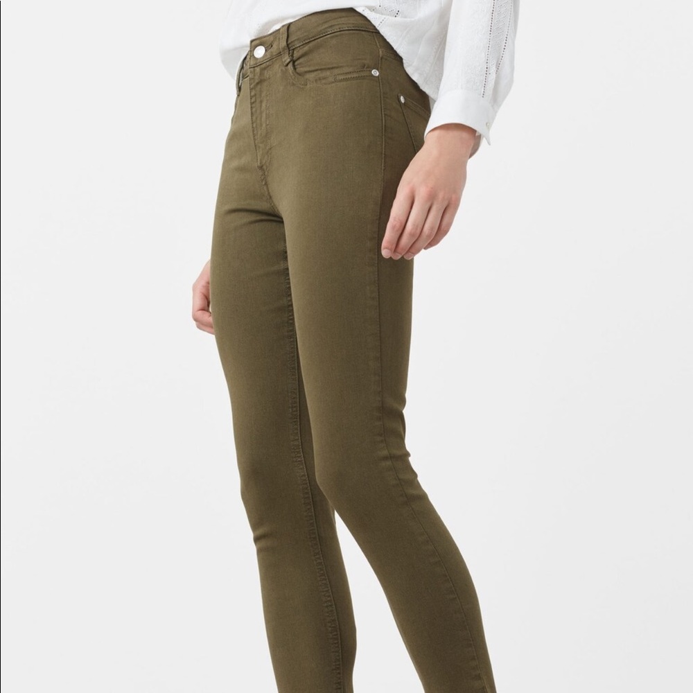 slim fit stretch pants MANGO jeans